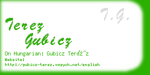 terez gubicz business card